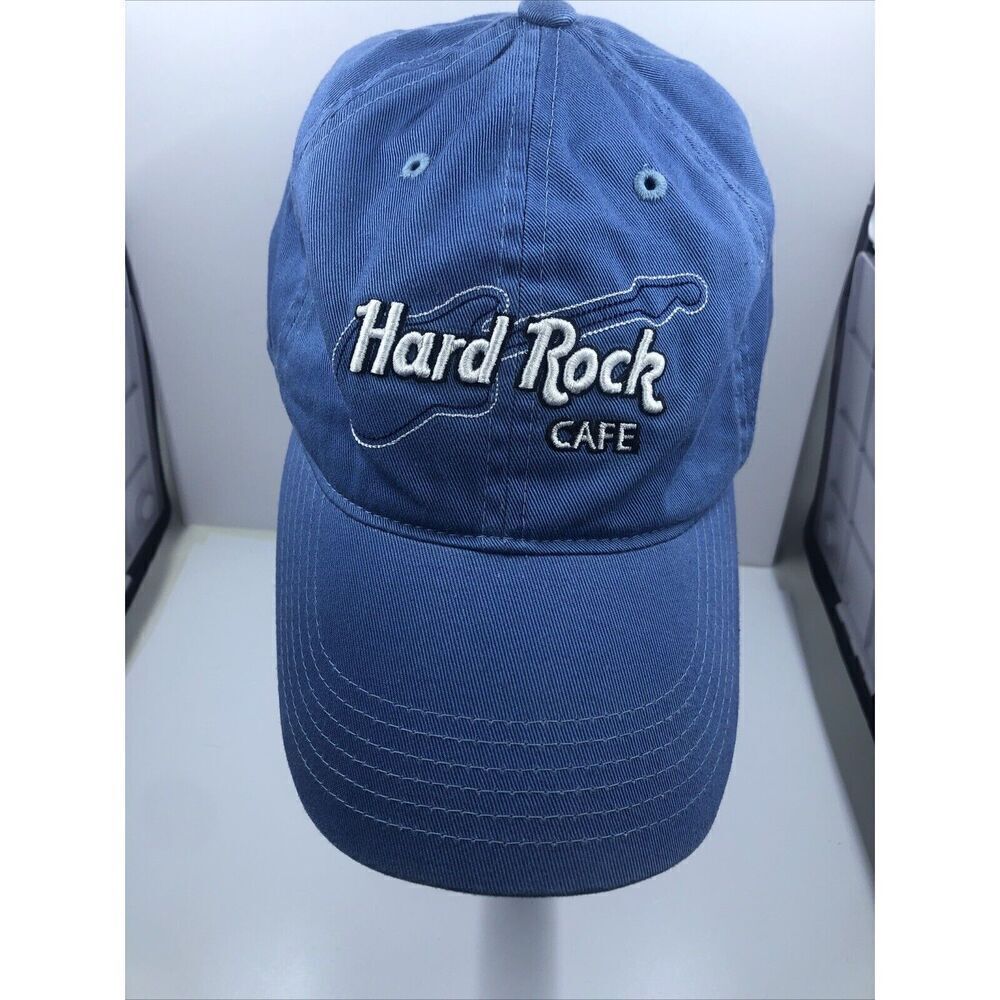 Original Blue Hard Rock Cafe Guitar Logo Gatlinburg Hat Adjustable